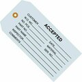 Bsc Preferred 4 3/4 x 2-3/8'' - ''Accepted Blue'' Inspection Tags, 1000PK S-2421BLU